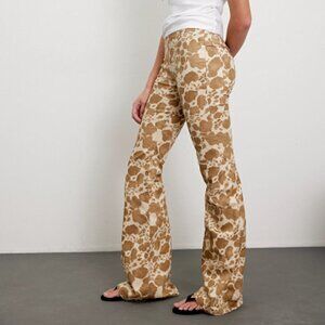 We The Free Penny Pull On Printed Flare Jeans/Color Animal Floral